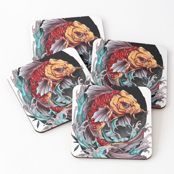 Item preview, Koi fish tattoo art designed and sold by MendaciousMina.