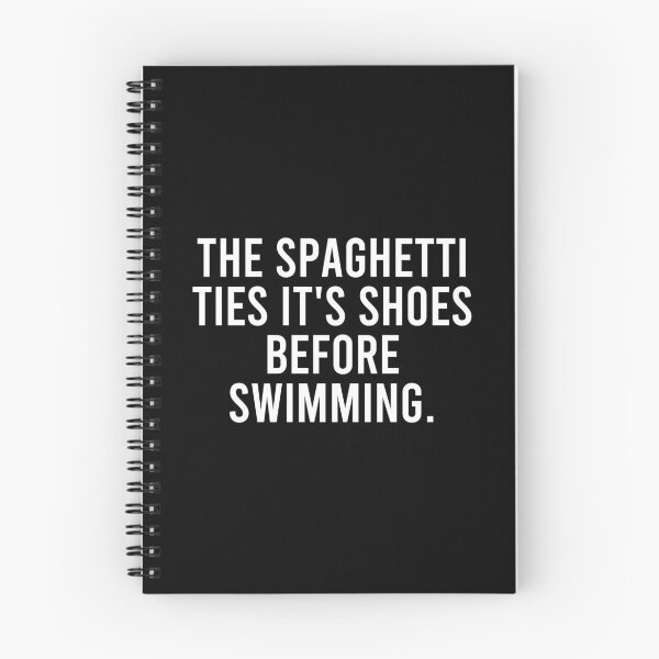 Item preview, The Spaghetti Ties It's Shoes Before Swimming designed and sold by qanizawelfy.