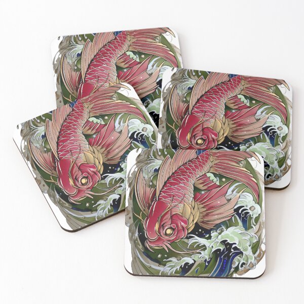 Item preview, Koi fish tattoo art designed and sold by MendaciousMina.
