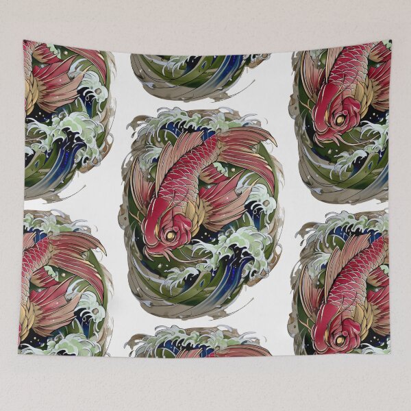 Item preview, Koi fish tattoo art designed and sold by MendaciousMina.
