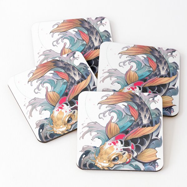 Item preview, Koi fish tattoo art designed and sold by MendaciousMina.