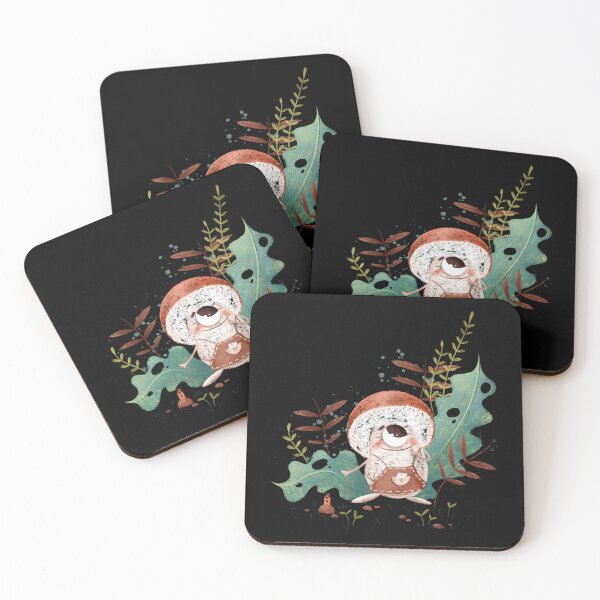 Item preview, Dreamy Mushroom and Forest Leaves Art designed and sold by Forestelena.