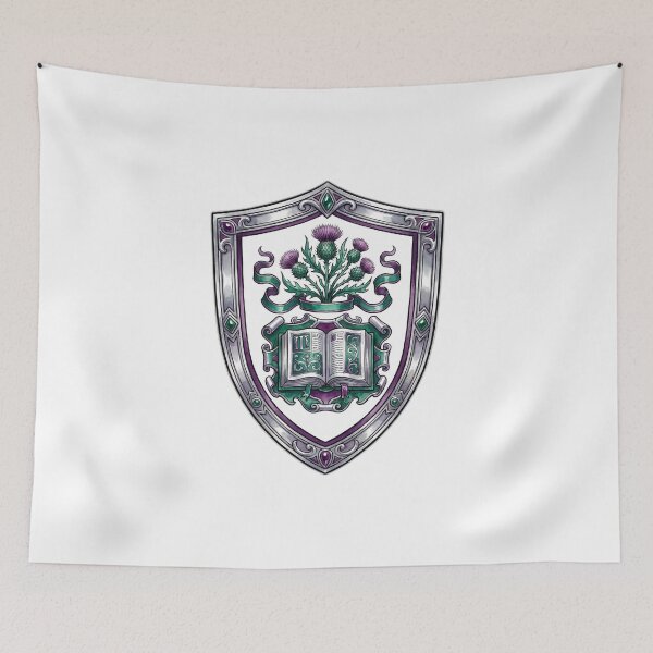 Item preview, Book Spine Protector Knight Shield Emblem designed and sold by ryanguas.