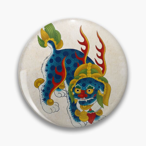 Item preview, Korean Haetae Guardian Beast – Traditional Minhwa Art designed and sold by Dandihara.