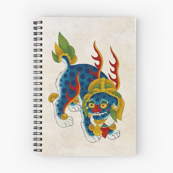 Item preview, Bestia guardiana coreana Haetae – Arte tradicional Minhwa designed and sold by Dandihara.