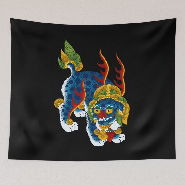 Item preview, Korean Haetae Guardian Beast – Traditional Minhwa Art designed and sold by Dandihara.