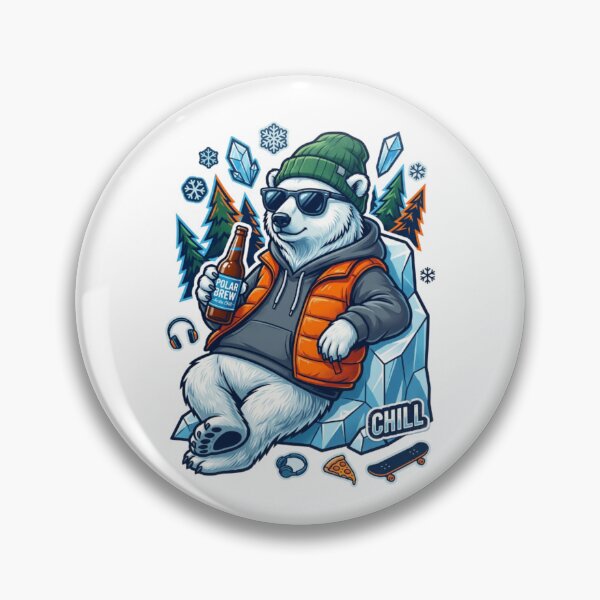 Item preview, Polar Bear Chill Collage – Surreal Humor Tee designed and sold by Artify24.