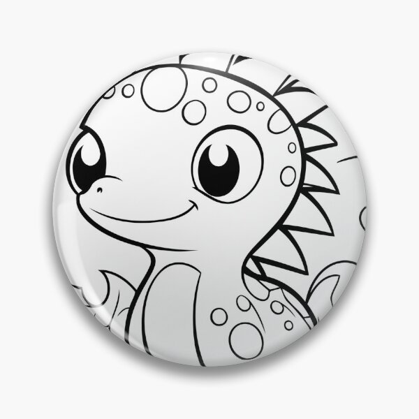 Item preview, Cute Dinosaur Coloring Page Art designed and sold by VibeTees38.