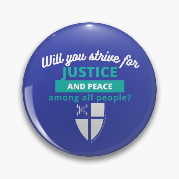 Aperçu de l'œuvre Justice and Peace Among All People - The Episcopal Church créée et vendue par Canterbury Episcopal Campus Ministry at Texas Tech University .