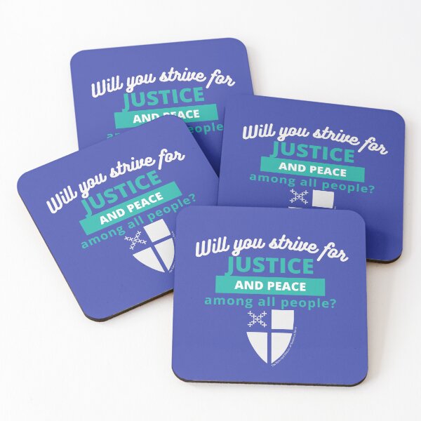 Item preview, Justice and Peace Among All People - The Episcopal Church designed and sold by Canterbury Episcopal Campus Ministry at Texas Tech University .