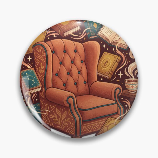 Item preview, Cozy Wingback Chair And Floating Books Introvert designed and sold by ryanguas.