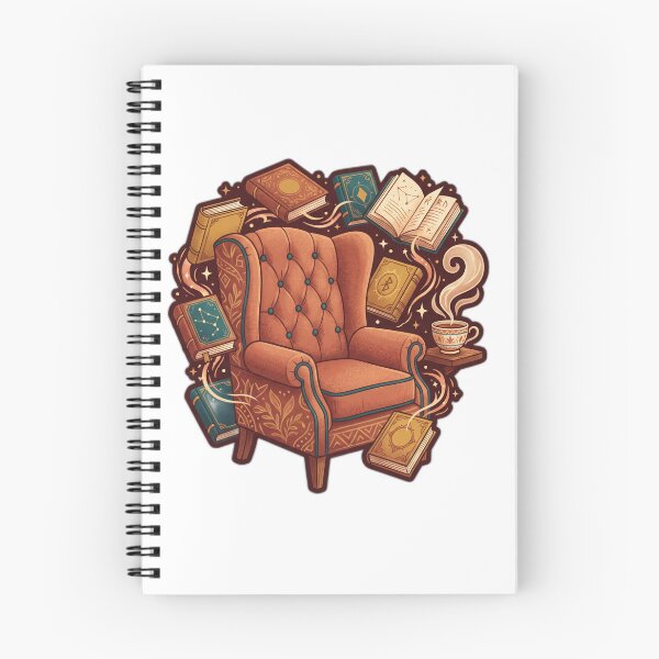 Item preview, Cozy Wingback Chair And Floating Books Introvert designed and sold by ryanguas.