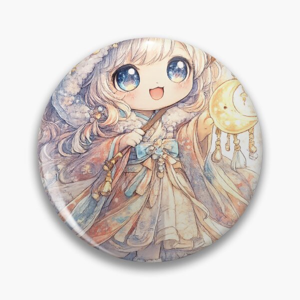 Item preview, Lantern Festival Doll – Magical Kawaii Fantasy Sticker designed and sold by blossomfun.