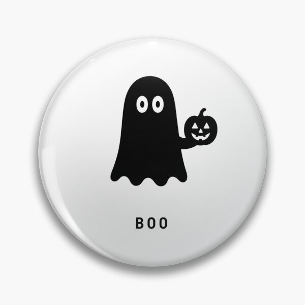 Item preview, Minimalist Ghost Holding Pumpkin | BOO Cute Halloween Design designed and sold by Ramona-Gliga.