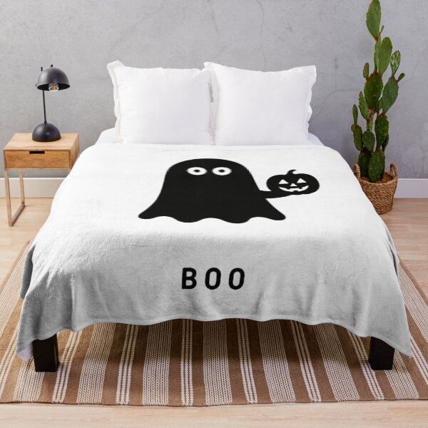 Item preview, Minimalist Ghost Holding Pumpkin | BOO Cute Halloween Design designed and sold by Ramona-Gliga.
