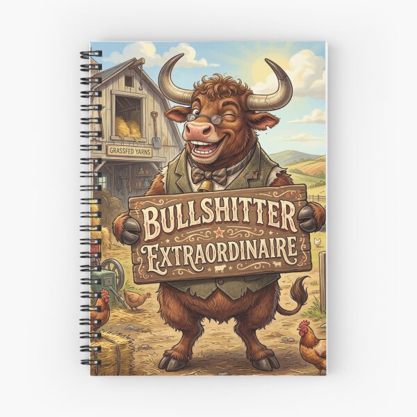 Item preview, Bullshitter Extraordinaire Funny Winking Bull designed and sold by Flirt-Teez.
