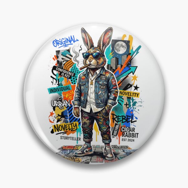 Item preview, Cool Rabbit Collage – Surreal Humor Tee designed and sold by Artify24.