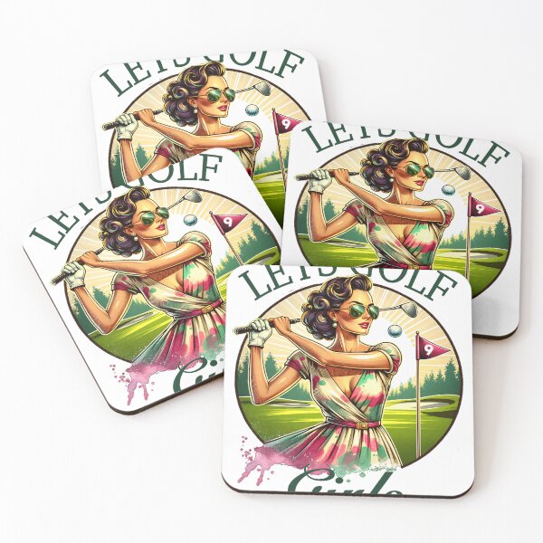 Item preview, Let’s Golf Girls – Retro Female Golfer Design designed and sold by Ginetta0815.