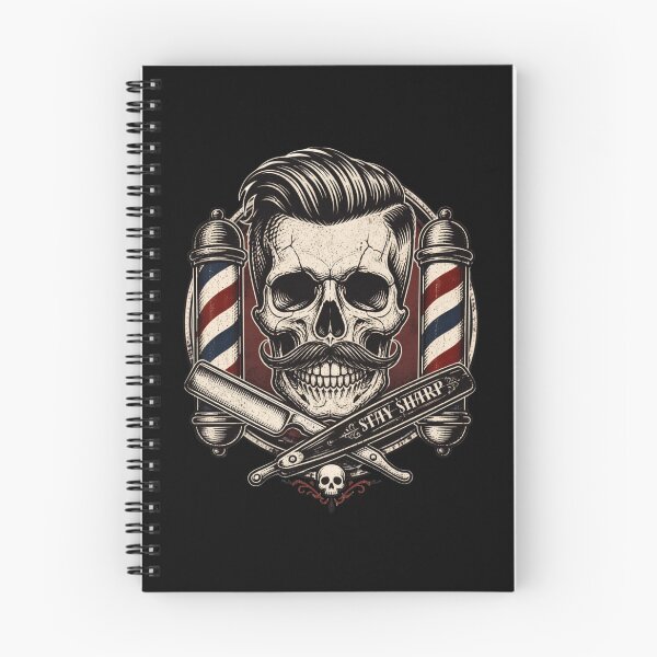 Item preview, Vintage Stay Sharp Barber Skull Straight Razor Design designed and sold by Barber MD Culture.