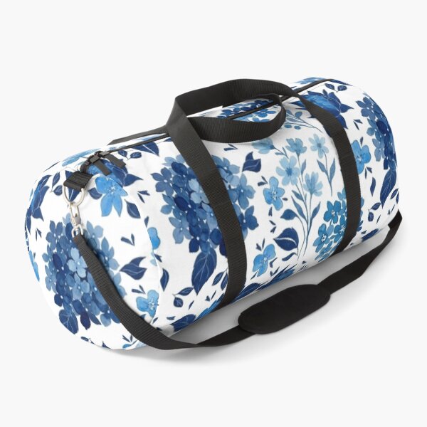 Item preview, Elegant Indigo and Cobalt Blue Watercolor Floral Pattern designed and sold by DreamyBrushArt.