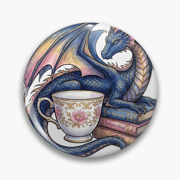 Item preview, Romantasy Dragon Teacup And Book Stack designed and sold by ryanguas.