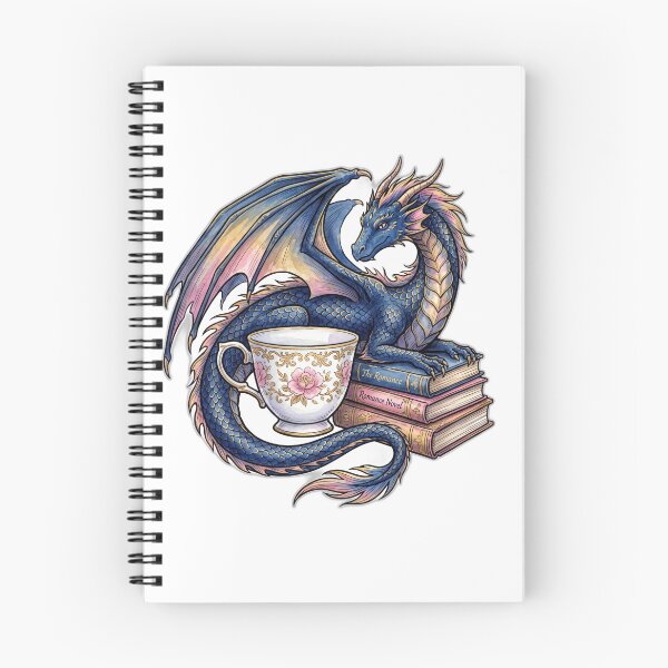 Item preview, Romantasy Dragon Teacup And Book Stack designed and sold by ryanguas.