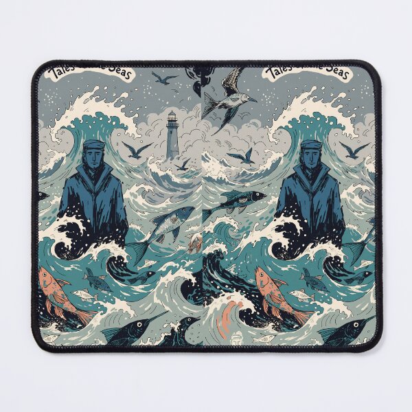 Item preview, Tales of the Seas Vintage Nautical Illustration Graphic designed and sold by artworkheart.