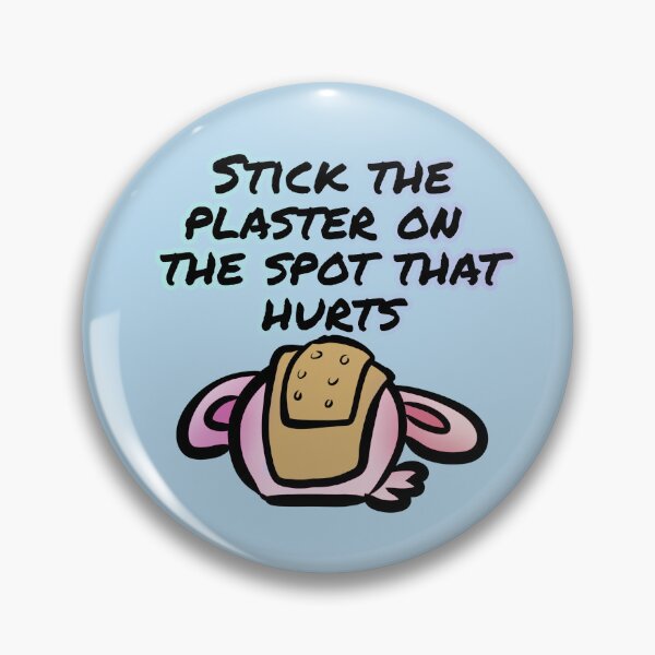 Item preview, Stick the plaster on the spot that hurts - Claninchen bunny designed and sold by Claninchen.