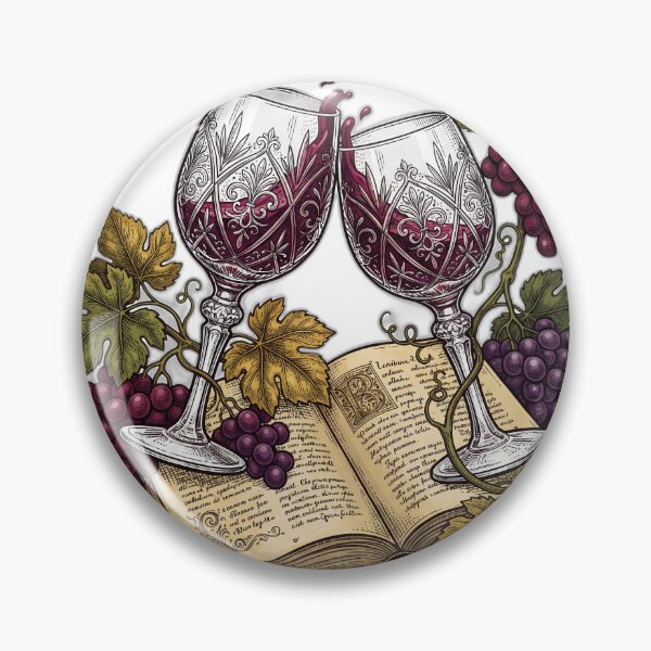 Item preview, Book Club Wine Glasses And Grapevines designed and sold by ryanguas.