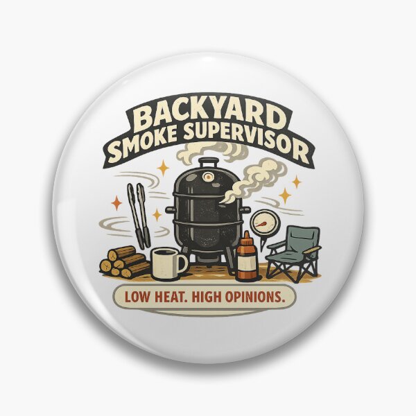Item preview, Backyard Smoke Supervisor – Funny BBQ Dad Smoker Design designed and sold by Concrete Coffee Studio.