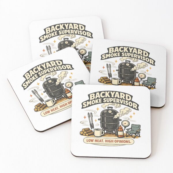 Item preview, Backyard Smoke Supervisor – Funny BBQ Dad Smoker Design designed and sold by Concrete Coffee Studio.