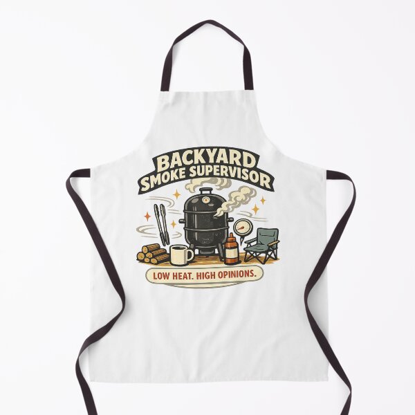 Item preview, Backyard Smoke Supervisor – Funny BBQ Dad Smoker Design designed and sold by Concrete Coffee Studio.