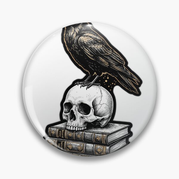 Item preview, Dark Academia Raven Skull And Books designed and sold by ryanguas.