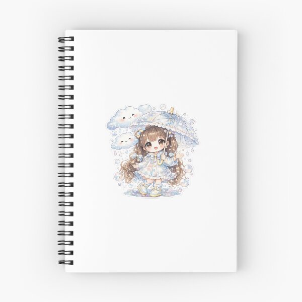 Item preview, Cute Rainy Bubble Doll Kawaii Sticker designed and sold by blossomfun.