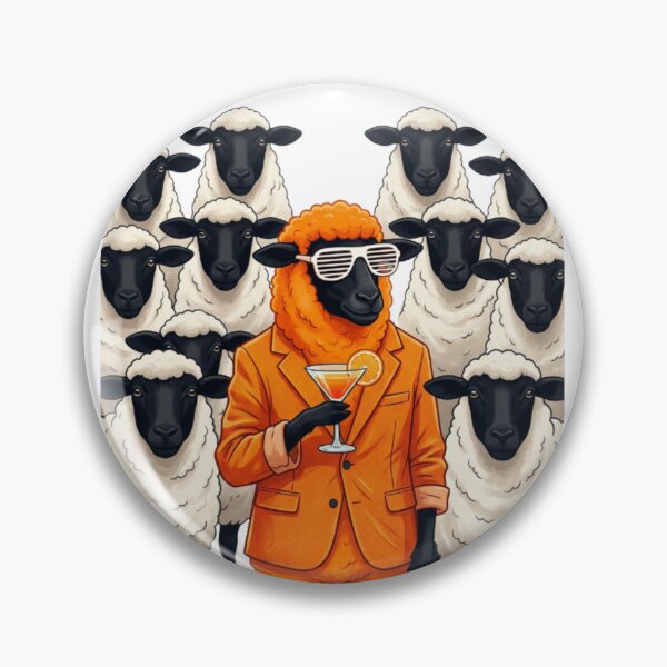 Item preview, Orange Sheep Collage – Individuality Humor Tee designed and sold by Artify24.