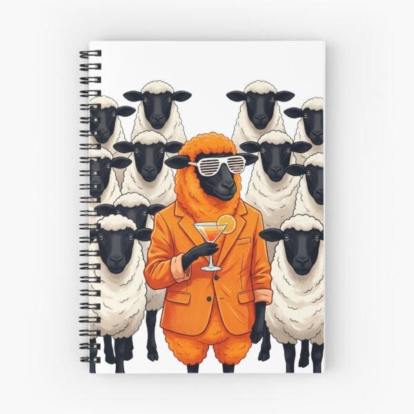 Item preview, Orange Sheep Collage – Individuality Humor Tee designed and sold by Artify24.