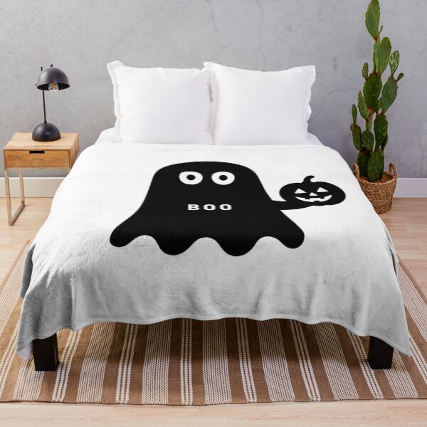 Item preview, Minimalist Ghost Holding Pumpkin | BOO Cute Halloween Design designed and sold by Ramona-Gliga.