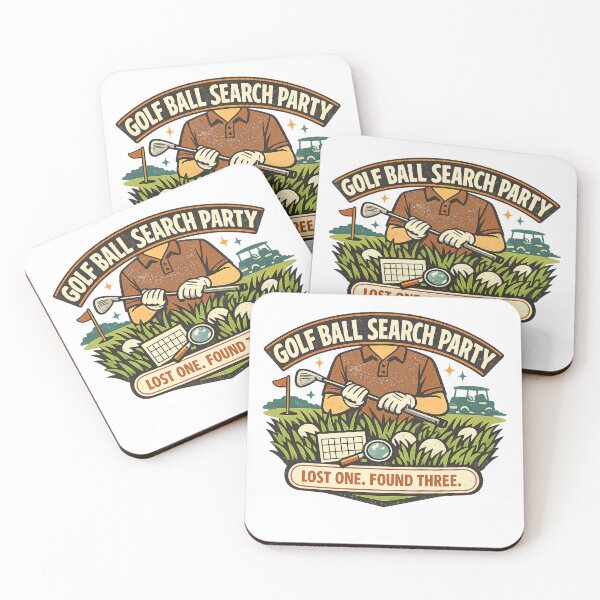 Item preview, Golf Ball Search Party – Funny Retro Golfer Humor designed and sold by Concrete Coffee Studio.