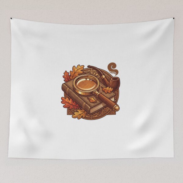 Item preview, Cozy Mystery Magnifying Glass Autumn Leaves designed and sold by ryanguas.