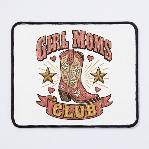 Item preview, Girl Moms Club, Cowgirl Mom designed and sold by graphic-genie.