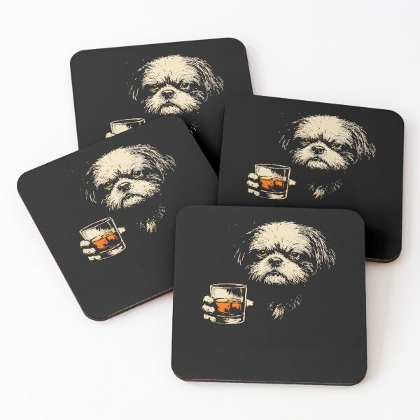 Item preview, Shih Tzu Drinking Whiskey Vintage Dog Meme designed and sold by charoen-design.