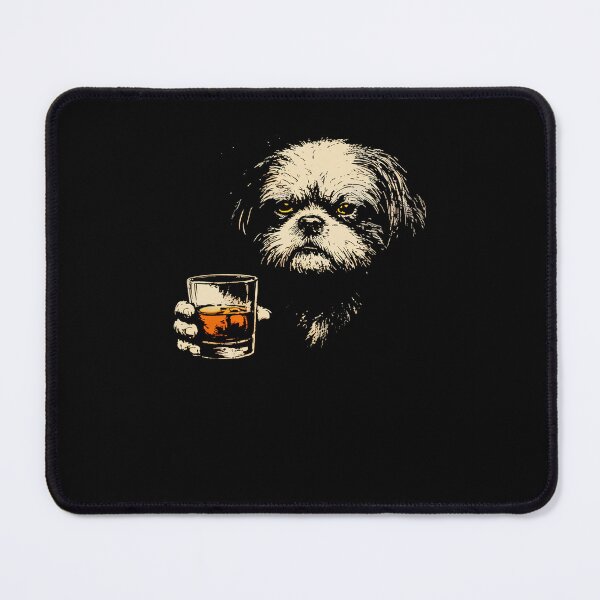 Item preview, Shih Tzu Drinking Whiskey Vintage Dog Meme designed and sold by charoen-design.