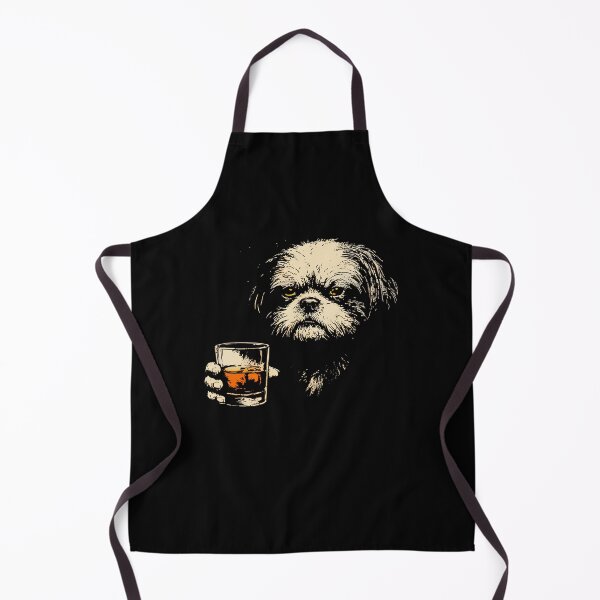 Item preview, Shih Tzu Drinking Whiskey Vintage Dog Meme designed and sold by charoen-design.