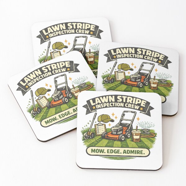 Item preview, Lawn Stripe Inspection Crew – Funny Lawn Care Dad Design designed and sold by Concrete Coffee Studio.