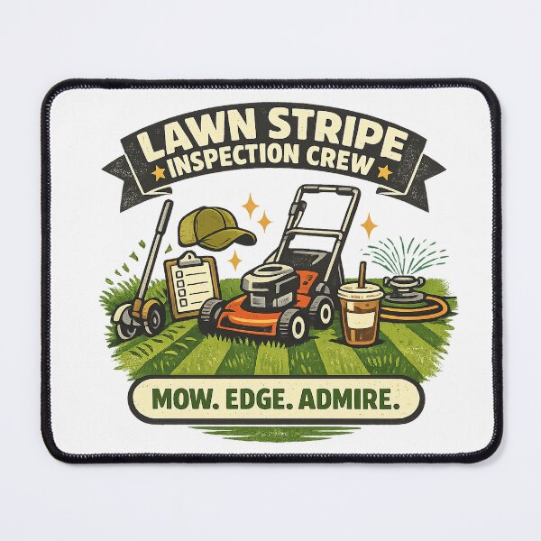Item preview, Lawn Stripe Inspection Crew – Funny Lawn Care Dad Design designed and sold by Concrete Coffee Studio.