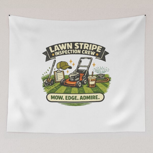 Item preview, Lawn Stripe Inspection Crew – Funny Lawn Care Dad Design designed and sold by Concrete Coffee Studio.