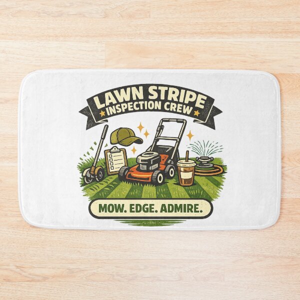 Item preview, Lawn Stripe Inspection Crew – Funny Lawn Care Dad Design designed and sold by Concrete Coffee Studio.