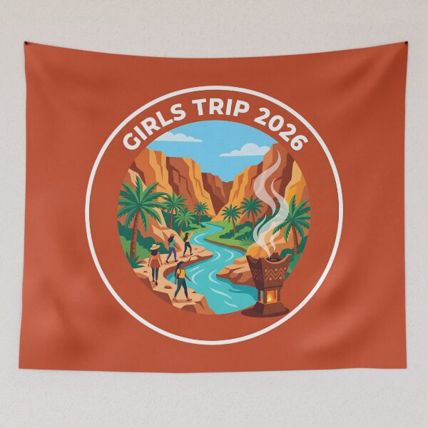 Item preview, Girls Trip 2026 Oman Adventure featuring Oman Oasis and Desert Hiking designed and sold by SplashTastic.