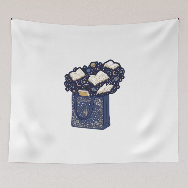 Item preview, Magical Tote Bag Full Of Books Galaxy designed and sold by ryanguas.