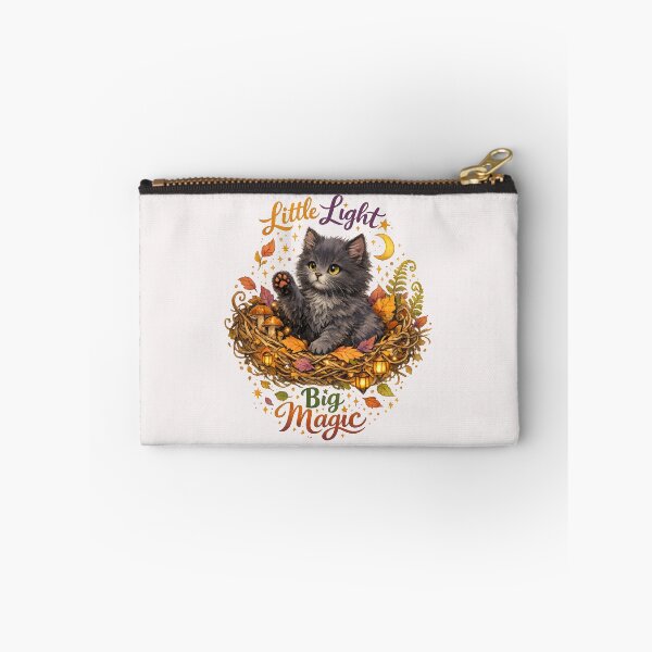 Item preview, Little Light Big Magic Cute Black Cat Autumn Celestial Design designed and sold by inkoutninja.